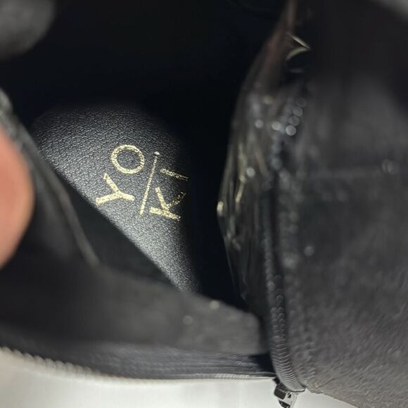 Yoki Black Faux Suede Spade Tall Boot Size 10 NEW - Picture 6 of 7